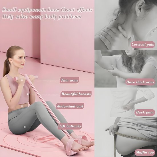 550x550-10134.jpg Unyqoos® Verstelbare Weerstandsband met Zes Tubes voor Diverse Fitnessoefeningen