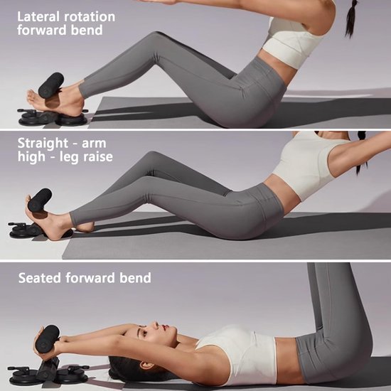Unyqoos® Compacte en verstelbare draagbare sit-up bar met hoge stabiliteit