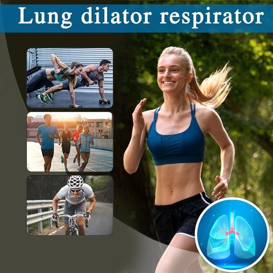 Unyqoos® Draagbare ademtrainer voor longexpansie en verbeterd uithoudingsvermogen