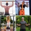 Unyqoos® Verstelbaar weerstandsbandenset voor krachttraining met voetsteunen