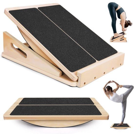 Unyqoos® Multifunctioneel verstelbaar balansbord voor fysiotherapie en fitness