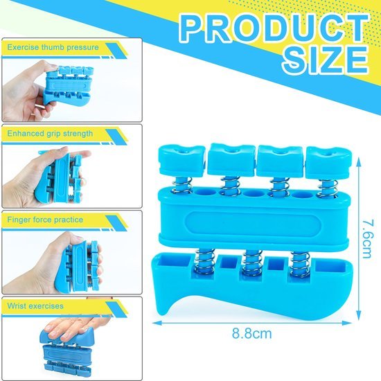 550x550-10289.jpg Unyqoos® Set van vier vingertrainers voor handkracht- en coördinatietraining op elk niveau