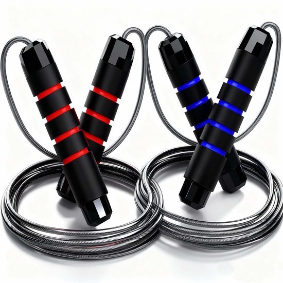 550x550-10370.jpg Unyqoos® Verstelbaar springtouw set met antislip handgrepen voor optimale training