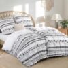Unyqoos® Stijlvolle Boho Katoenen Dekbedovertrekset 4-delig met Ritssluiting voor Comfort en Gemak