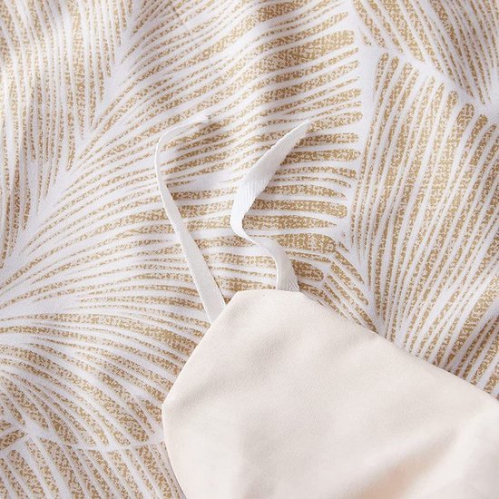 Unyqoos ® Tropisch geïnspireerd omkeerbaar beddengoedset met palmbladmotief voor een stijlvolle slaapkamer