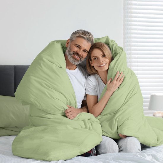 Unyqoos ® Comfortabele en Luxe 4-delige Beddengoedset met Ritssluiting voor Alle Seizoenen