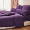 Unyqoos ® Luxueuze Microvezel Dekbedovertrekset in Trendy Lila voor Optimaal Slaapcomfort