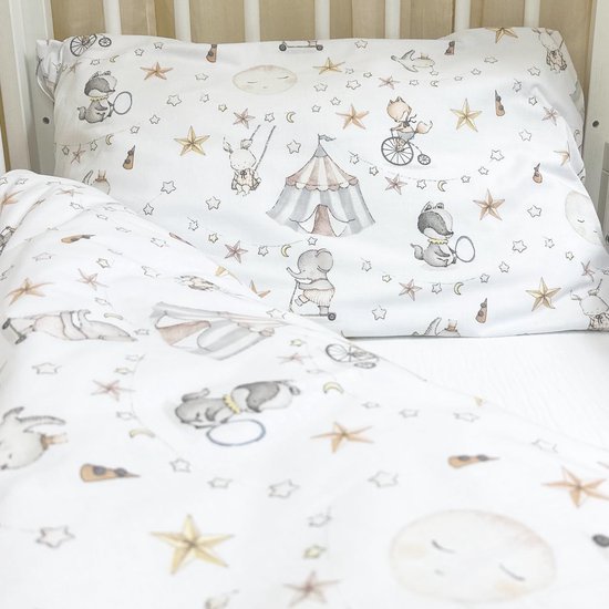Unyqoos ® Kleurrijk Kinderbeddengoed voor Meisjes en Jongens met Circusontwerp