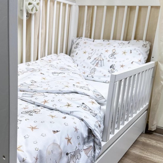 Unyqoos ® Kleurrijk Kinderbeddengoed voor Meisjes en Jongens met Circusontwerp