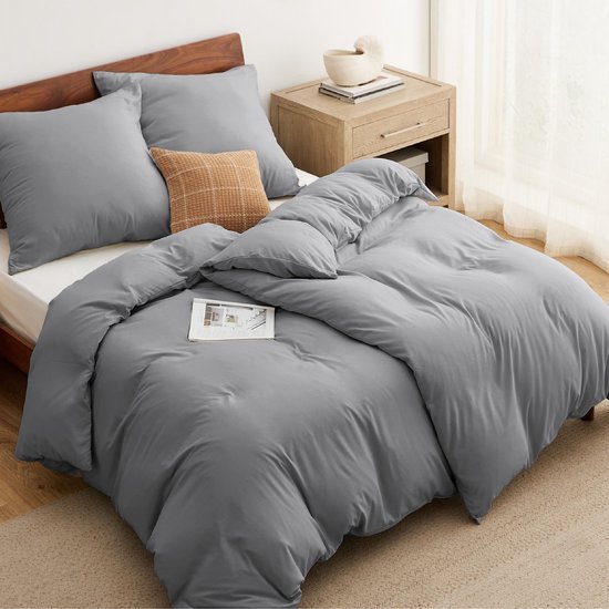 Unyqoos® Beddengoedset met Zachte Microvezel en Ritssluiting voor Ultiem Slaapcomfort