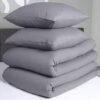 Unyqoos® Complete Luxe Bedtextiel Set van Microvezel met Ritssluiting - 4-Delige Set Inclusief Kussenslopen