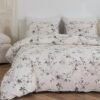 Unyqoos ® Beddengoedset van Zachte Microvezel met Bloemenpatroon voor Tweepersoonsbed