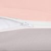 Unyqoos® Zacht en Onderhoudsvriendelijk Microvezel Beddengoedset met Ritssluiting - 135x200 cm + Kussensloop 50x75 cm in Grijs/Roze