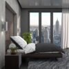 Unyqoos® Premium Geometrisch Katoenen Beddengoed voor Elk Seizoen - Antracietgrijs, 135x200 cm