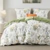 Unyqoos® Beddengoedset van Zacht Katoen met Bloemenpatroon en Verfrissend Design, 4-delig, 135 x 200 cm