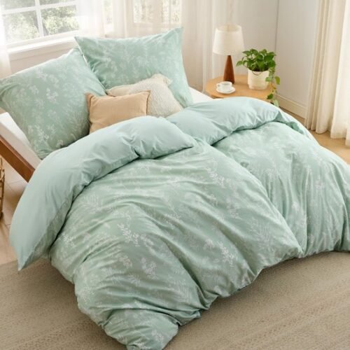 Unyqoos® Comfortabel en Ademend Katoenen Beddengoedset met Bloemenmotief voor Optimale Nachtrust