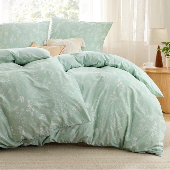 Unyqoos® Comfortabel en Ademend Katoenen Beddengoedset met Bloemenmotief voor Optimale Nachtrust
