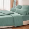 Unyqoos® Beddengoed Set van Microvezel in Saliegroen met Strijkvrije Eigenschappen voor Luxe Comfort