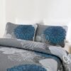Unyqoos ® Elegant Bloemenpatroon Zomerbedsprei Set Voor Tweepersoonsbed Met Kussenslopen, 240 x 260 cm