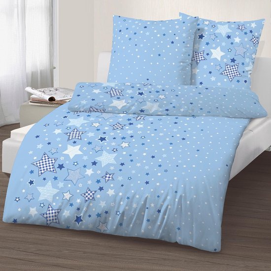 550x550-10915.jpg Unyqoos® Zacht en warm flanellen beddengoed met sterrenmotief voor kinderen