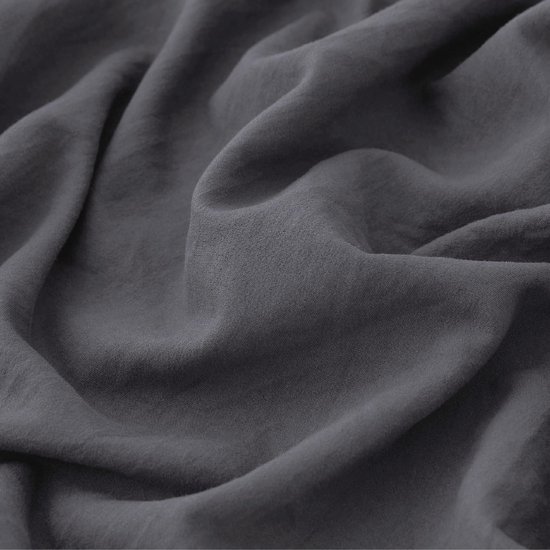 Unyqoos ® Beddengoed Set 135 x 200 cm in Luxueuze Voorgewassen Katoen Textuur met Ritssluiting