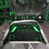 550x550-10971.jpg Unyqoos® Neon Geometrisch Gamer Dekbedovertrek voor Kinderen en Tieners, Bijenkorf Ontwerp, 2-Delige Set
