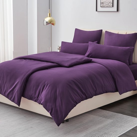 Unyqoos® Verfijnde en Comfortabele 4-delige Beddengoedset met Stijlvolle Accenten in Diverse Kleuren