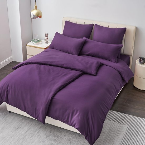 Unyqoos® Verfijnde en Comfortabele 4-delige Beddengoedset met Stijlvolle Accenten in Diverse Kleuren