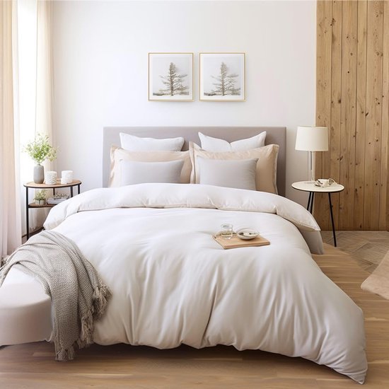 Unyqoos® Stijlvolle en Comfortabele Microvezel Dekbedovertrekset voor Elk Seizoen 200 x 200 cm
