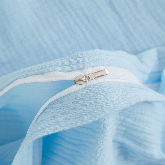 Unyqoos ® Comfortabel en Luxe Dubbel Laag Beddengoed in Zacht Blauw voor Optimaal Slaapcomfort