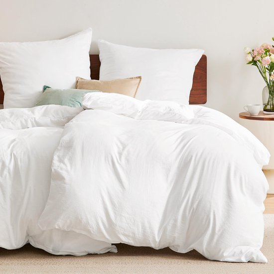 Unyqoos ® Buitengewoon Zacht Beddengoed Set met Ritssluiting en Hoekbanden voor Optimale Pasvorm