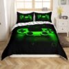 Unyqoos® Retro Gaming Dekbedovertrekset voor Jongens en Tieners, Compleet met Kussensloop, 3D Ontwerp