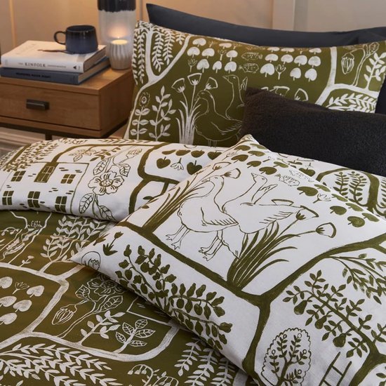 Unyqoos® Dubbelzijdige dekbedovertrekset met abstracte patronen voor tweepersoonsbed