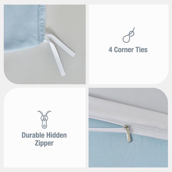 Unyqoos® Tropische beddengoedset met palmbladpatroon en microvezel stof 200 x 200
