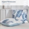 Unyqoos® Tropische beddengoedset met palmbladpatroon en microvezel stof 200 x 200