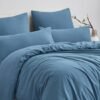 550x550-11181.jpg Unyqoos® Zacht en Strijkvrij Beddengoedset van Microvezel met Ritssluiting in Blauw