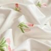 Unyqoos® Esthetische microvezel beddengoedset met bloemenpatroon en ritssluiting