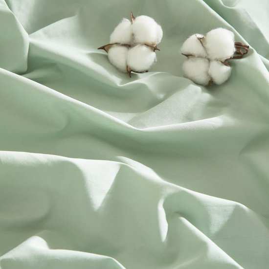 Unyqoos® Ademend en Zacht Katoenen Dekbedovertrekset met Effen Patroon en Kussensloop