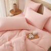 550x550-11307.jpg Unyqoos® Zachte katoenen beddengoedset met mousseline dekbedovertrek en kussenslopen