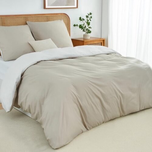 Unyqoos® Comfortabele en ademende beddengoedset van microvezel met wendbaar ontwerp