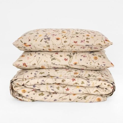 Unyqoos® Chic botanisch bloemen beddengoedset met ritssluiting en kussenslopen