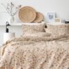 Unyqoos® Chic botanisch bloemen beddengoedset met ritssluiting en kussenslopen