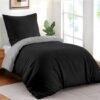 Unyqoos® Luxe tweekleurige beddengoedset van microvezel voor ultiem comfort