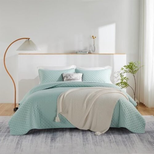 550x550-11457.jpg Unyqoos® Zacht en Lichtgewicht Microvezel Sprei met Kussenslopen voor Alle Seizoenen
