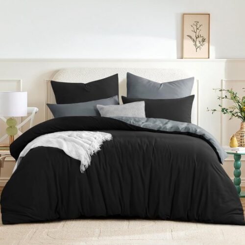 550x550-11486.jpg Unyqoos® Omkeerbaar en Zacht Dekbedovertrek met Kussenslopen voor Comfortabele Nachten
