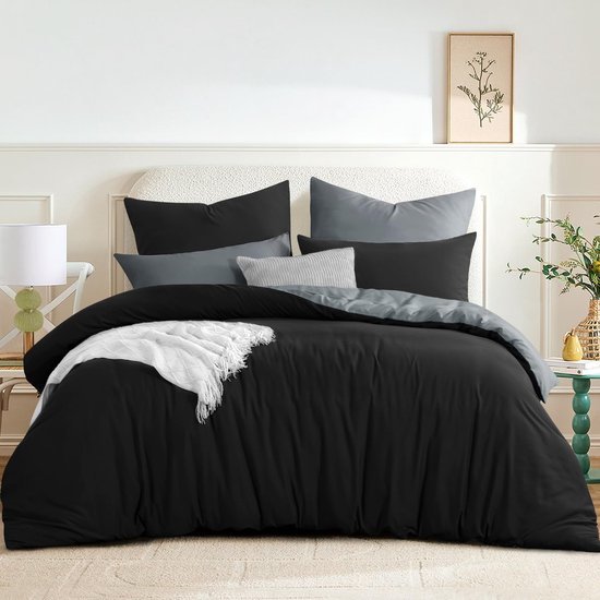 550x550-11486.jpg Unyqoos® Omkeerbaar en Zacht Dekbedovertrek met Kussenslopen voor Comfortabele Nachten