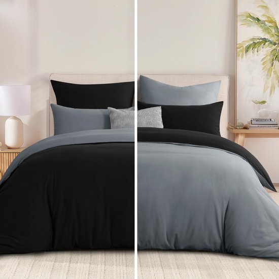 550x550-11487.jpg Unyqoos® Omkeerbaar en Zacht Dekbedovertrek met Kussenslopen voor Comfortabele Nachten