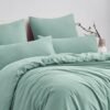 550x550-11522.jpg Unyqoos® Zachte en strijkvrije microvezel beddengoedset in saliegroen met ritssluiting