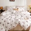 Unyqoos® Dekbedovertrek Teckel – Kinderbeddengoed – Omkeerbaar – 100% Microvezel - 135 x 200 cm