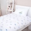 Unyqoos® Schattig beddengoed voor kinderen met oceaanmotief en knoopsluiting